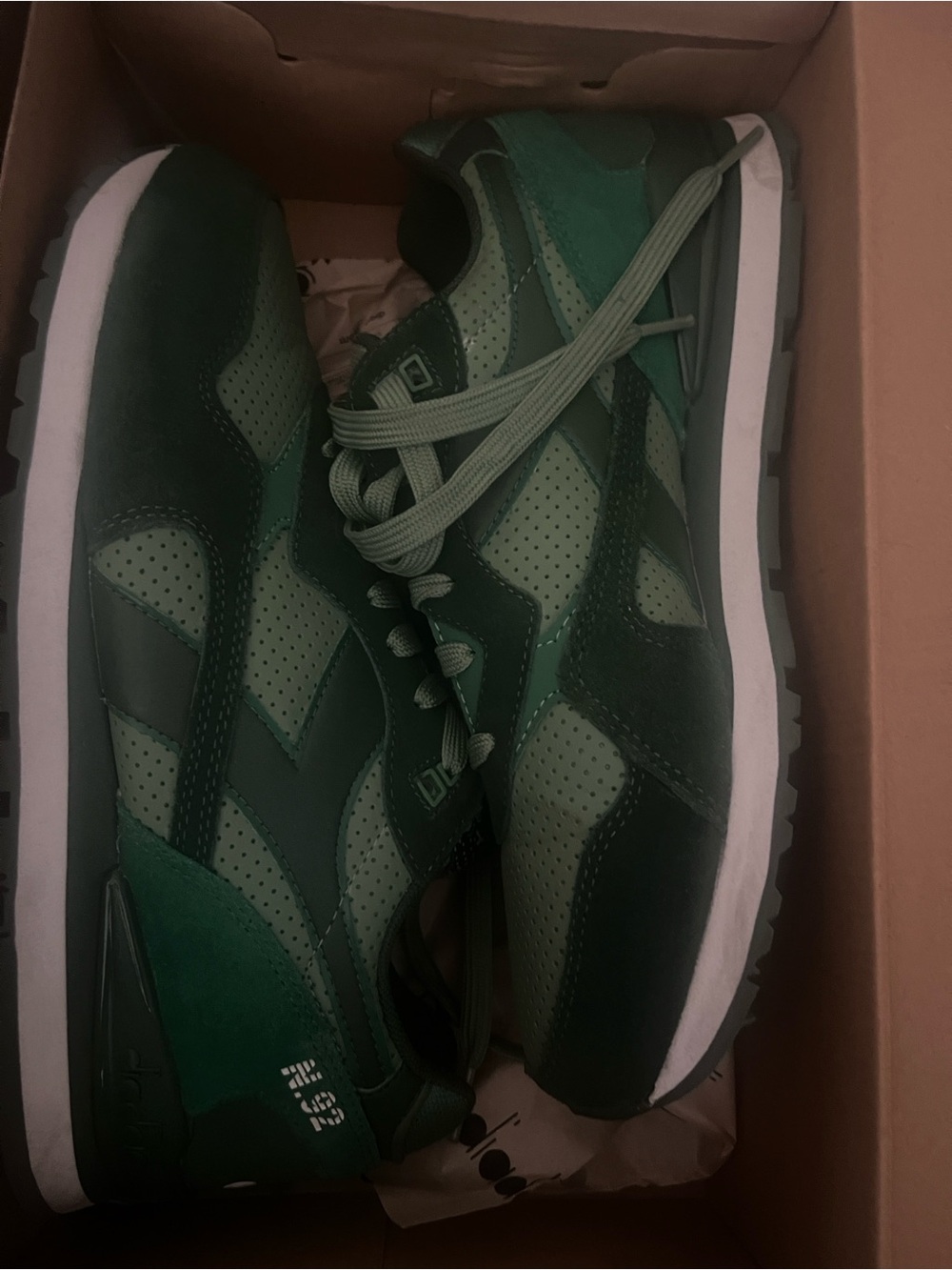 Green Men's Casual Trainer Shoes